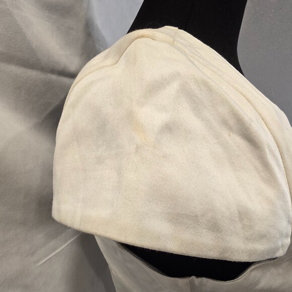 Guess Los Angeles Dress Size 6 Off White Bodycon Front Zip - Picture 8 of 15